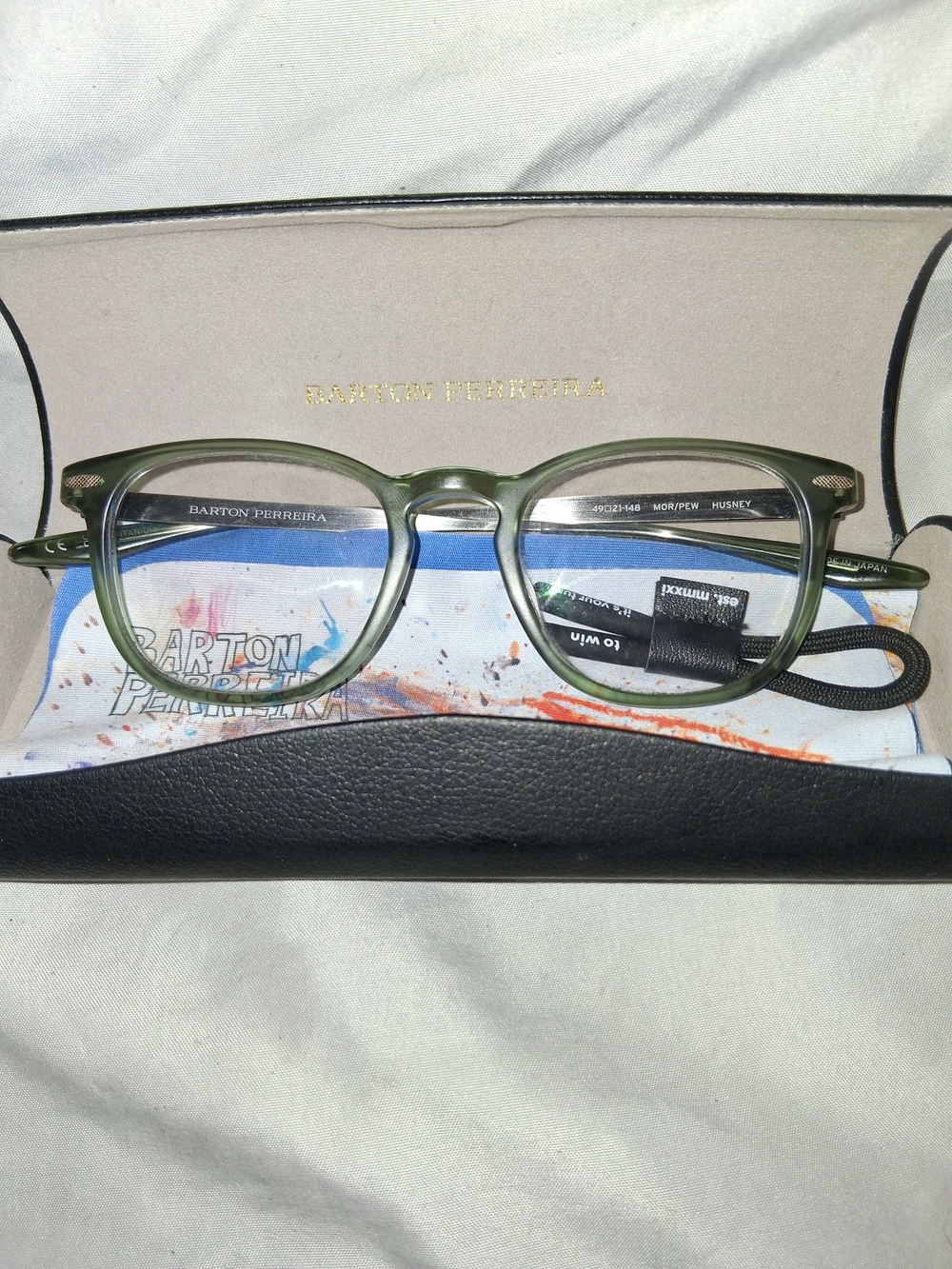 Barton Perreira Men's Translucent Olive Acetate Optical Glasses